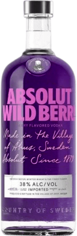 24,95 € Free Shipping | Vodka Absolut Sweden 1 L Wild Berries