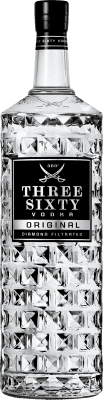 16,95 € Envío gratis | Vodka Three Sixty Original Alemania Botella 70 cl