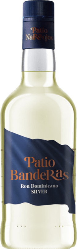 14,95 € Free Shipping | Rum Patio Naranjos Patio Banderas Silver Dominican Republic Bottle 70 cl
