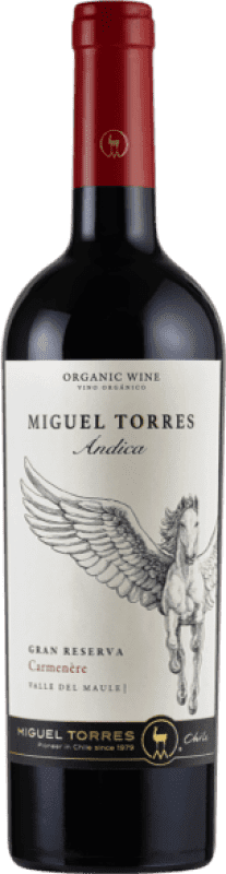 15,95 € Kostenloser Versand | Rotwein Torres Ándica I.G. Valle del Maule Spanien Carmenère 75 cl
