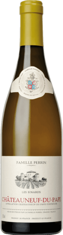 53,95 € Envío gratis | Vino blanco Famille Perrin Les Sinards Blanc A.O.C. Châteauneuf-du-Pape Francia Botella 75 cl
