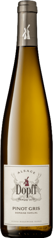 24,95 € Envio grátis | Vinho branco Dopff au Molin Domaine Familial A.O.C. Alsace Alsácia França Pinot Cinza Garrafa 75 cl