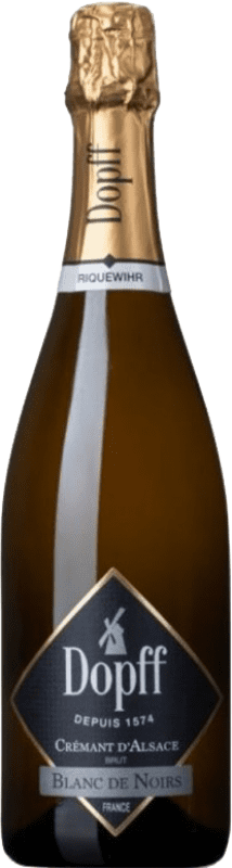 23,95 € Envio grátis | Espumante branco Dopff au Molin Cuvée Blanc de Noirs Brut A.O.C. Crémant d'Alsace França Garrafa 75 cl