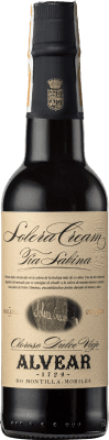 18,95 € 免费送货 | 强化酒 Alvear Tía Sabina Solera Cream D.O. Montilla-Moriles 西班牙 半瓶 37 cl