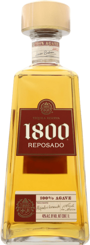 54,95 € Free Shipping | Tequila 1800 Reposado Mexico Bottle 1 L