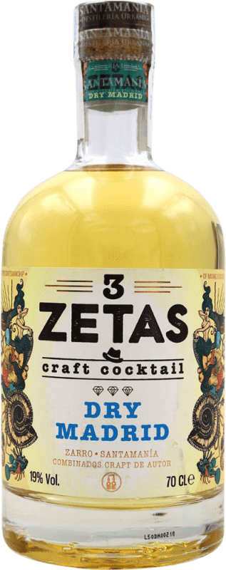 12,95 € Envío gratis | Schnapp 3 Zetas Dry Madrid Cocktail España Botella 70 cl