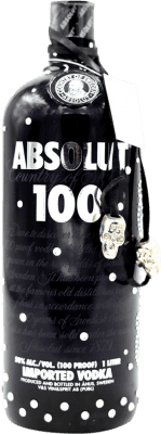 5 728,95 € Envío gratis | Vodka Absolut 100 Philipp Plein Suecia Botella 1 L