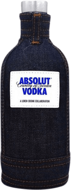 93,95 € Бесплатная доставка | Водка Absolut Denim Швеция 70 cl