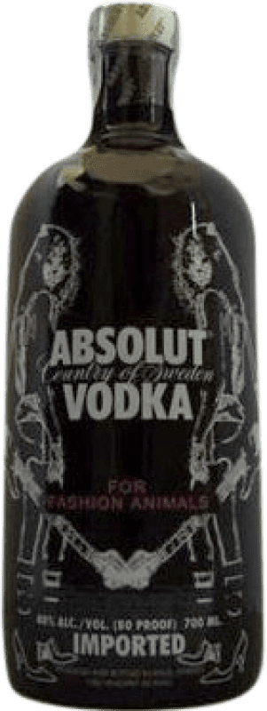 1 087,95 € 免费送货 | 伏特加 Absolut Fashion Animals 瑞典 瓶子 70 cl