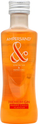 1,95 € Envio grátis | Genever Gin Ampersand Reino Unido Garrafinha Miniatura 5 cl Mango — Manga, Chili Pepper — Malagueta