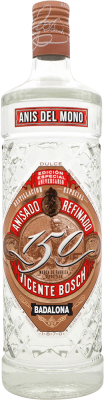 21,95 € Free Shipping | Aniseed Liqueur Anís del Mono Edición Especial Aniversario Sweet Spain Bottle 1 L