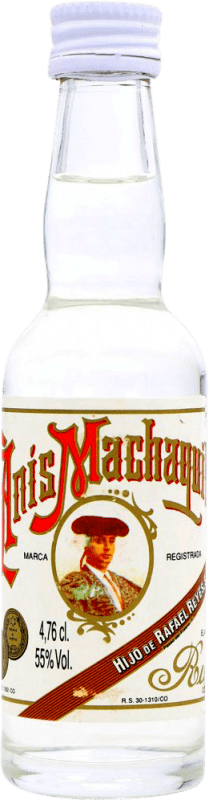 4,95 € Free Shipping | Aniseed Anís Machaquito Extra Dry Spain Miniature Bottle 4 cl