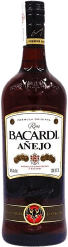 46,95 € 免费送货 | 朗姆酒 Bacardí Añejo 波多黎各 瓶子 1 L