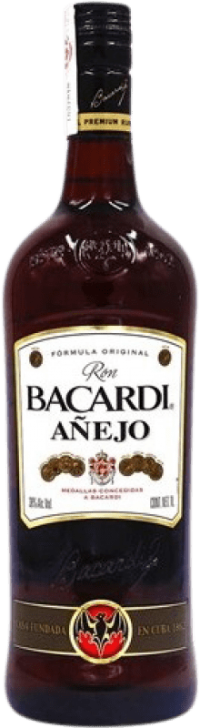 46,95 € Kostenloser Versand | Rum Bacardí Añejo Gereift Puerto Rico Flasche 1 L