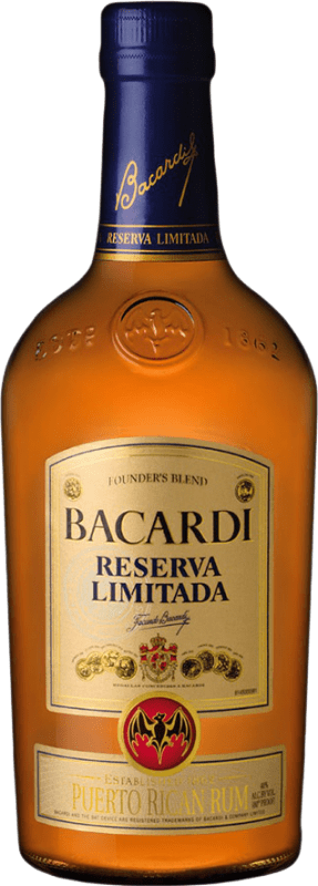 209,95 € Kostenloser Versand | Rum Bacardí Limitierte Edition Reserve Puerto Rico Flasche 70 cl