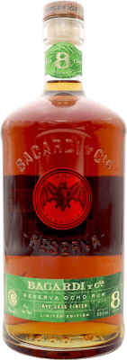 67,95 € Envio grátis | Rum Bacardí Rye Cask Finish Reserva Porto Rico 8 Anos Garrafa 1 L