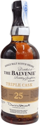 威士忌单一麦芽威士忌 Balvenie Triple Cask 收藏家标本 25 岁 70 cl