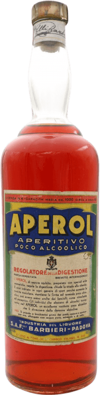 815,95 € Free Shipping | Bitter Aperitif Barbieri Aperol Italy Bottle 1 L Collector's Item Not for Consumption