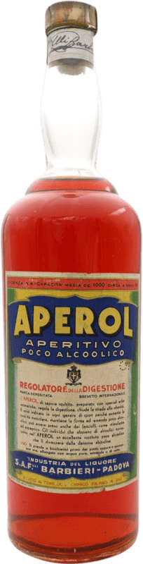 815,95 € Envío gratis | Licores Barbieri Aperol Aperitivo Ejemplar Coleccionista Italia Botella 1 L