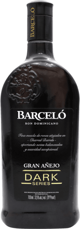 24,95 € Spedizione Gratuita | Rum Barceló Gran Añejo Dark Repubblica Dominicana Bottiglia 70 cl