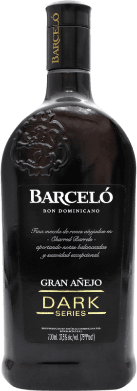 26,95 € Envio grátis | Rum Barceló Dark — Escuro Gran Añejo — Envelhecido Superior República Dominicana 70 cl