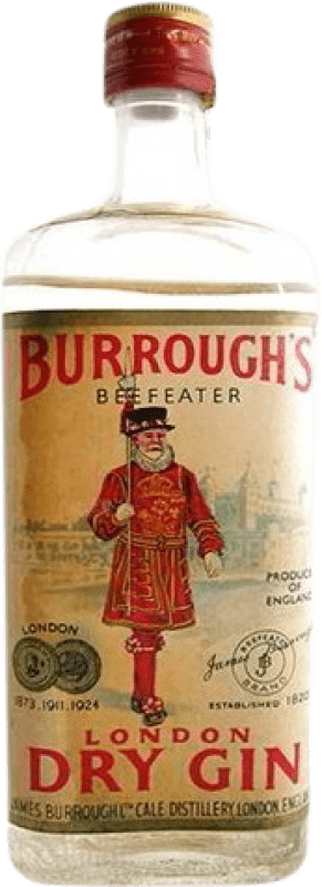 578,95 € Envoi gratuit | Genièvre Gin Beefeater Burrough's 1940's Royaume-Uni 3 Ans Bouteille 70 cl Objet de Collection Non Destinée à la Consommation