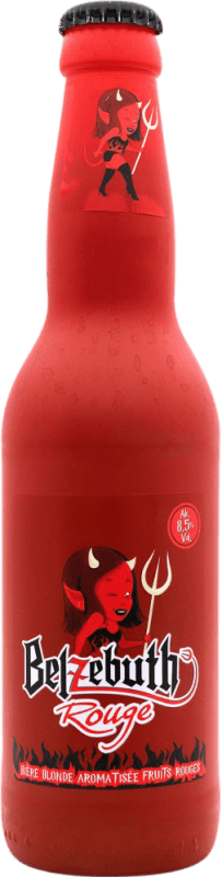 4,95 € Бесплатная доставка | Пиво Belzebuth Rouge Франция треть литровая бутылка 33 cl