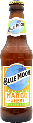 2,95 € Kostenloser Versand | Bier Blue Moon Mango Wheat Vereinigte Staaten Drittel-Liter-Flasche 33 cl