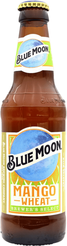 2,95 € Envío gratis | Cerveza Blue Moon Estados Unidos Botellín Tercio 33 cl Mango, Wheat — Trigo