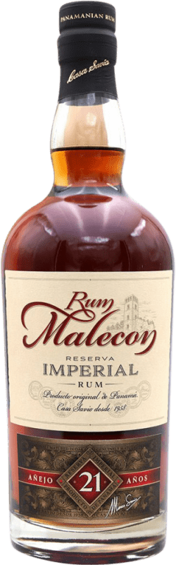 79,95 € Бесплатная доставка | Ром Bodegas de América Malecon Imperial Резерв Панама 21 Лет бутылка 70 cl