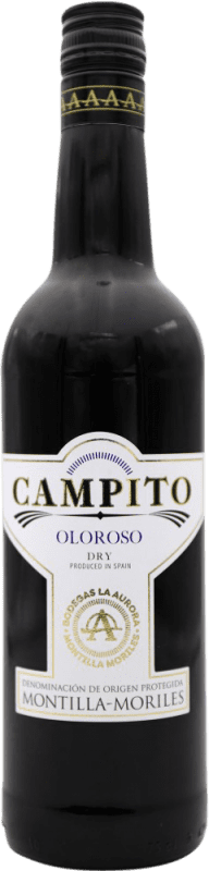 10,95 € Envío gratis | Vino generoso La Aurora Campito Oloroso D.O. Montilla-Moriles Andalucía España Botella 75 cl