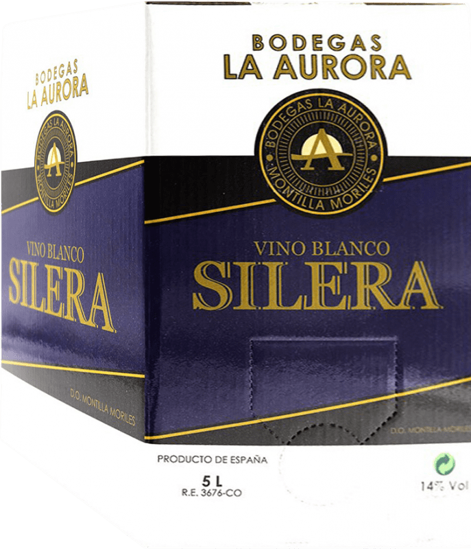 21,95 € 免费送货 | 加强葡萄酒 La Aurora Silera D.O. Montilla-Moriles 西班牙 Bag in Box — 盒中袋 5 L