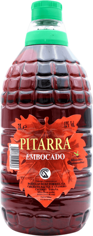 8,95 € 送料無料 | 赤ワイン Ruiz Torres Pitarra Embocado スペイン カラフ 2 L