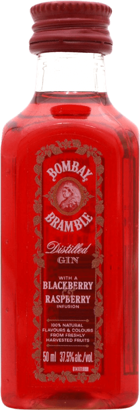 2,95 € 免费送货 | 金酒 Bombay Bramble 英国 微型瓶 5 cl