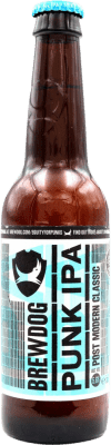 4,95 € Spedizione Gratuita | Birra BrewDog Punk IPA — India Pale Ale Regno Unito Bottiglietta Terzo 33 cl