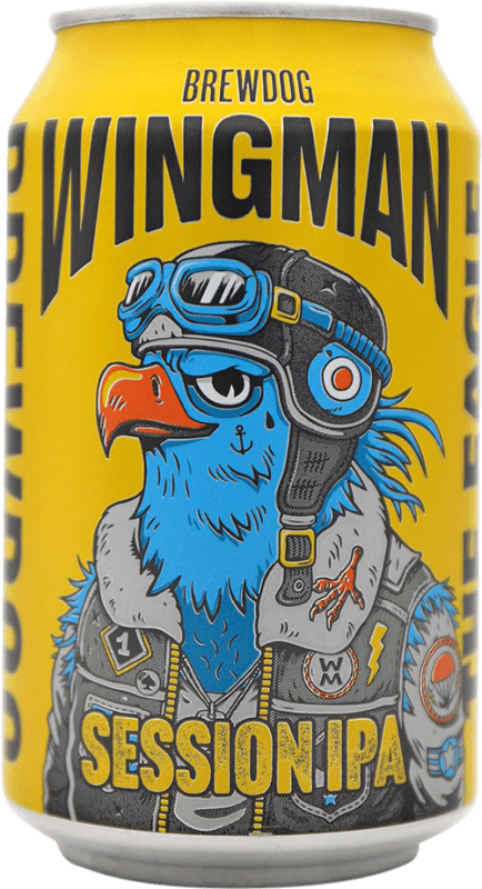 3,95 € 免费送货 | 啤酒 BrewDog Wingman Session IPA — India Pale Ale 英国 罐 33 cl