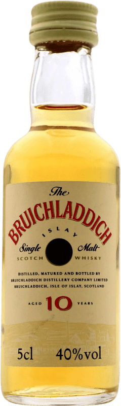25,95 € Envoi gratuit | Whisky Single Malt Bruichladdich Ecosse Royaume-Uni 10 Ans Mini-Bouteille 5 cl Objet de Collection Non Destinée à la Consommation