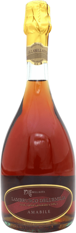 6,95 € Бесплатная доставка | Розовое игристое Caldirola Rosado Amabile I.G.T. Emilia Romagna Италия Lambrusco бутылка 75 cl