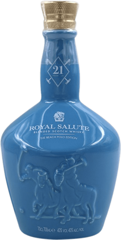 329,95 € Бесплатная доставка | Купажированный виски Chivas Regal Royal Salute The Beach Polo Ограниченный выпуск Объединенное Королевство 21 Лет Бутылка 70 cl