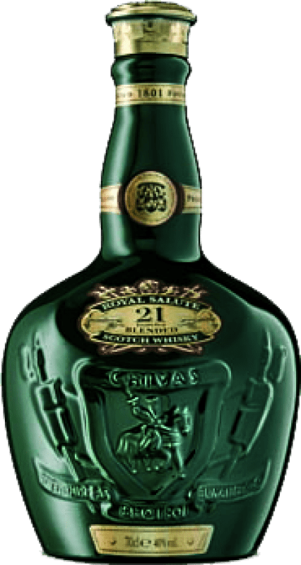 131,95 € Бесплатная доставка | Купажированный виски Chivas Regal Royal Salute Verde Объединенное Королевство 21 Лет бутылка 70 cl