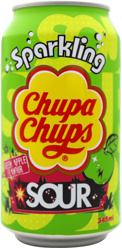 3,95 € Free Shipping | Soft Drinks Chupa Chups Spain Can 33 cl Green Apple