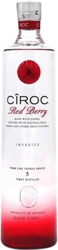 38,95 € Envio grátis | Vodca Cîroc Red Berry França Garrafa 1 L