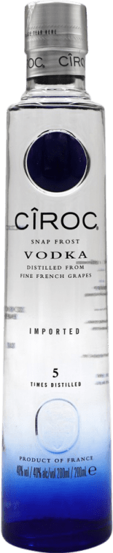 17,95 € Envoi gratuit | Vodka Cîroc France Petite Bouteille 20 cl