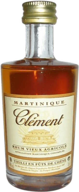 12,95 € Kostenloser Versand | Rum Clément VSOP Very Superior Old Pale — Sehr Hochwertiger Alter Heller Frankreich Miniaturflasche 5 cl