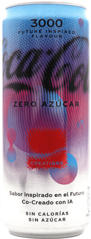1,95 € Envio grátis | Refrigerantes Coca-Cola 3000 Zero con IA Espanha Lata 33 cl