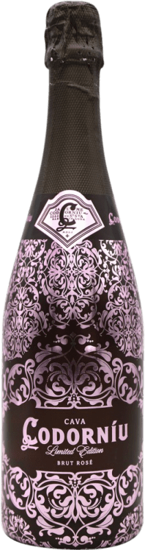 10,95 € Kostenloser Versand | Rosé Sekt Codorníu Brut — Herb Rosé D.O. Cava Spanien Flasche 75 cl