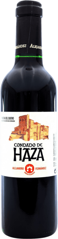 6,95 € Free Shipping | Red wine Condado de Haza Aged D.O. Ribera del Duero Spain Half Bottle 37 cl