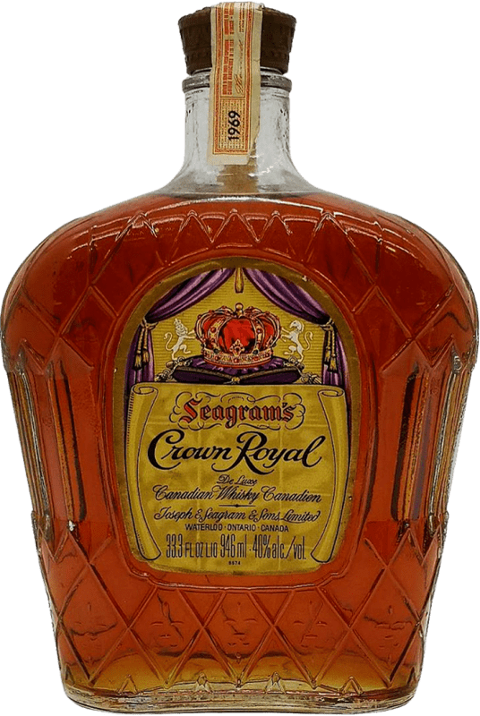 429,95 € Envio grátis | Whisky Blended Crown Royal Canadian Seagram's Canadá Garrafa 70 cl