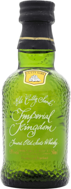 32,95 € 免费送货 | 调和威士忌 Cutty Sark Kingdom Imperial — 帝国 苏格兰 英国 小瓶装 5 cl