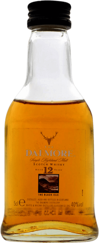 9,95 € 送料無料 | ウイスキーシングルモルト Dalmore The Black Isle スコットランド イギリス 12 年 ミニチュアボトル 5 cl
